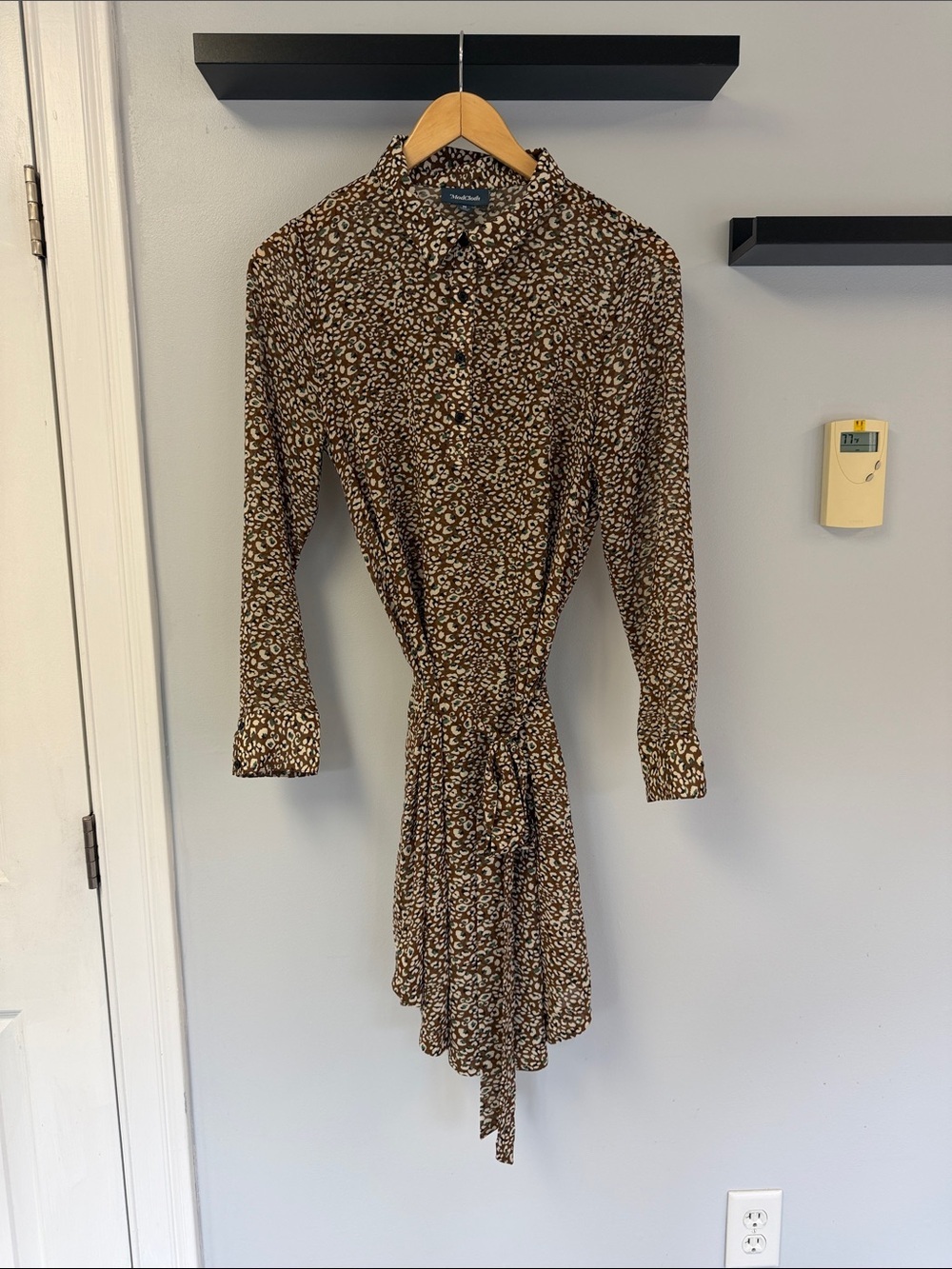 ModCloth Long Sleeve Sheer Dress
